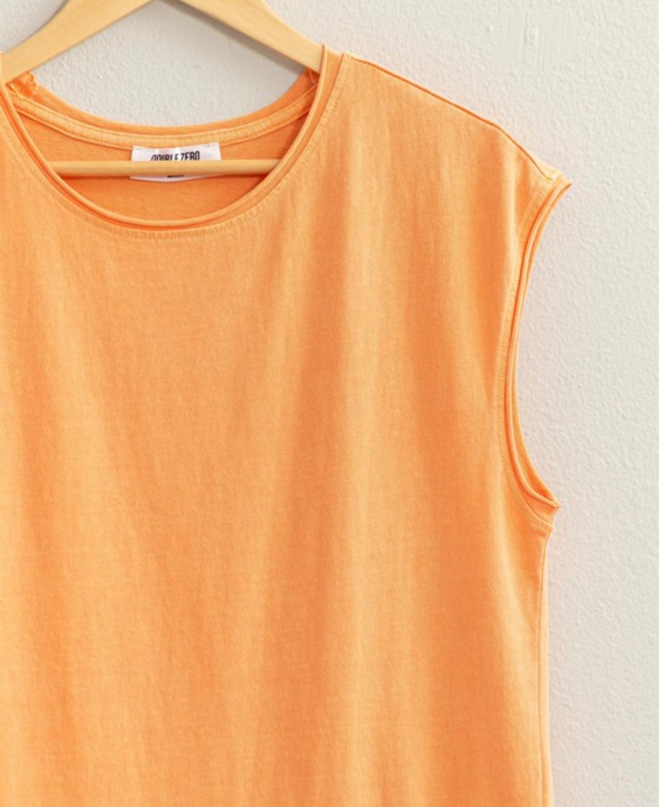 Relaxed Crew Neck Sleeveless Top