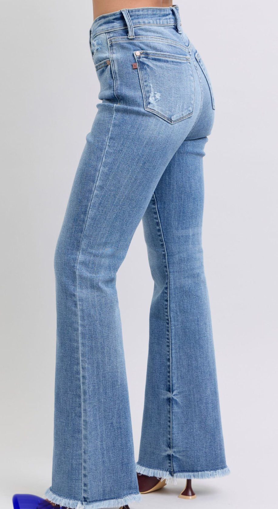 Women’s Distressed Flared Jeans