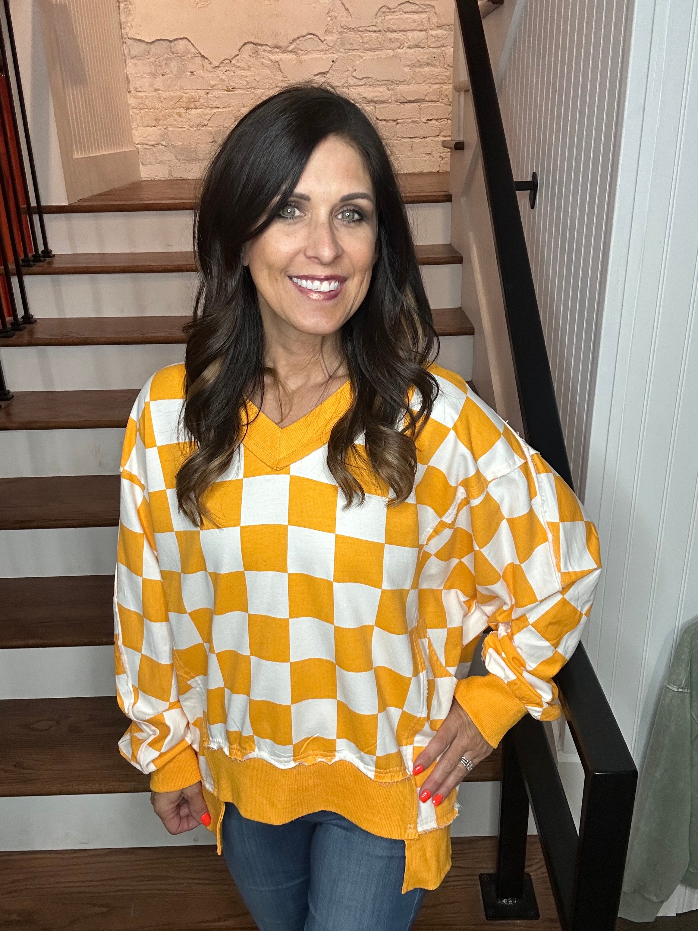 Checkered Sweatshirt