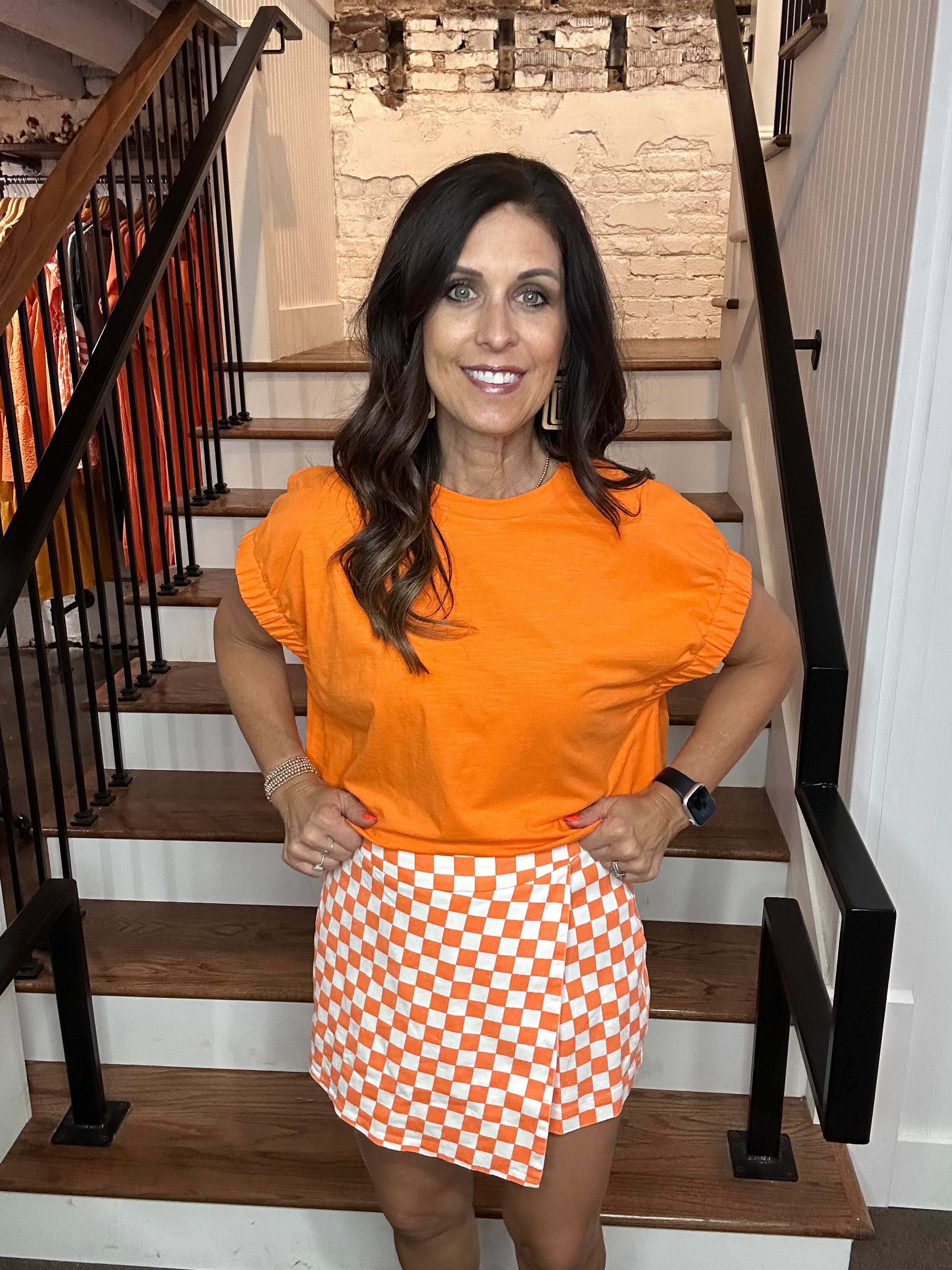 Women’s Checkered Wrap Skort