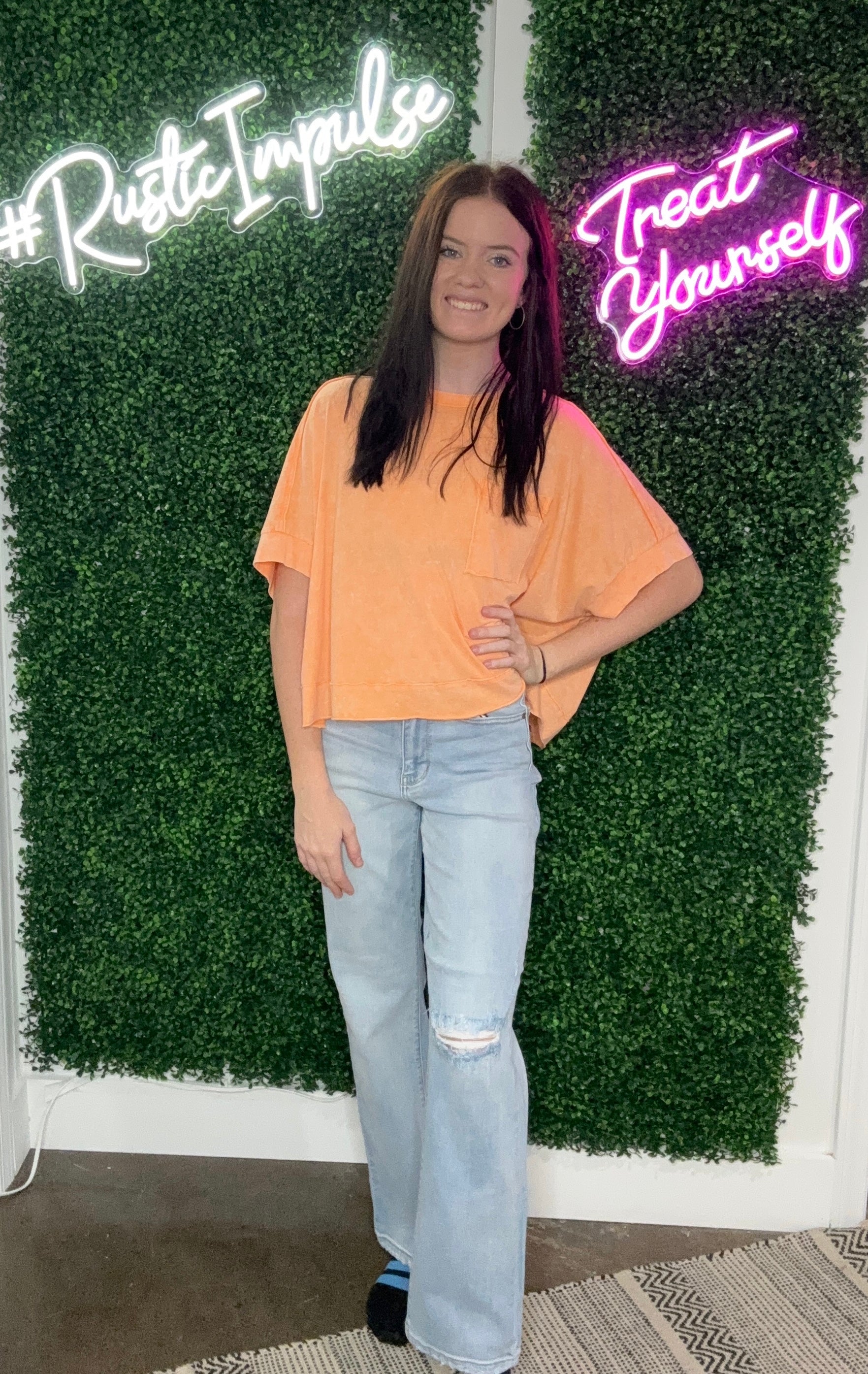Oversized Cropped Top