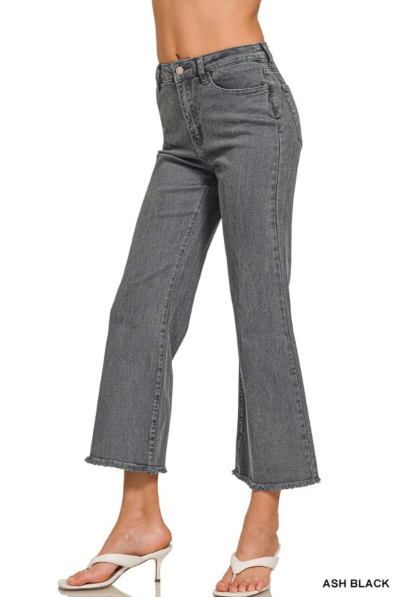 Women’ Cropped Flared Denim Jeans