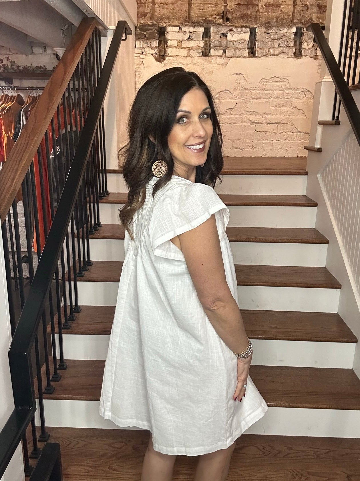 A-line Flutter Sleeve Mini Dress