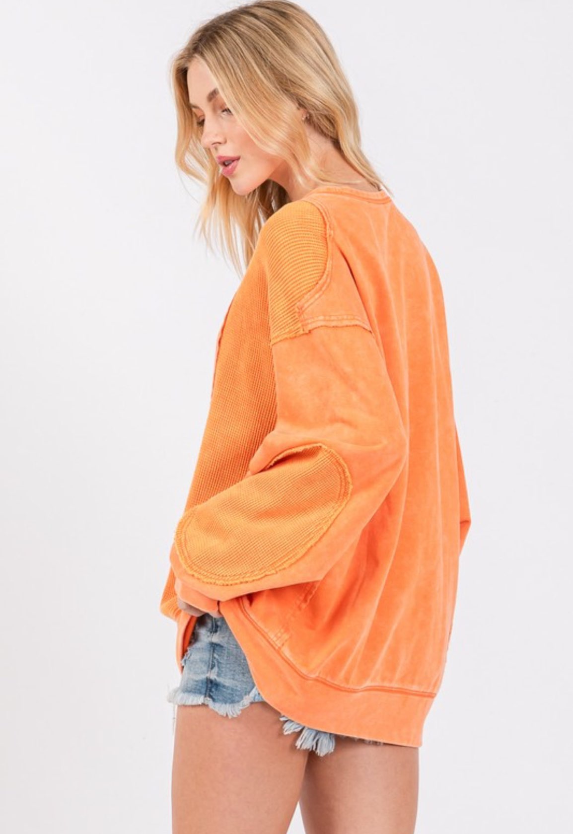 Oversized crew sweatshirt
