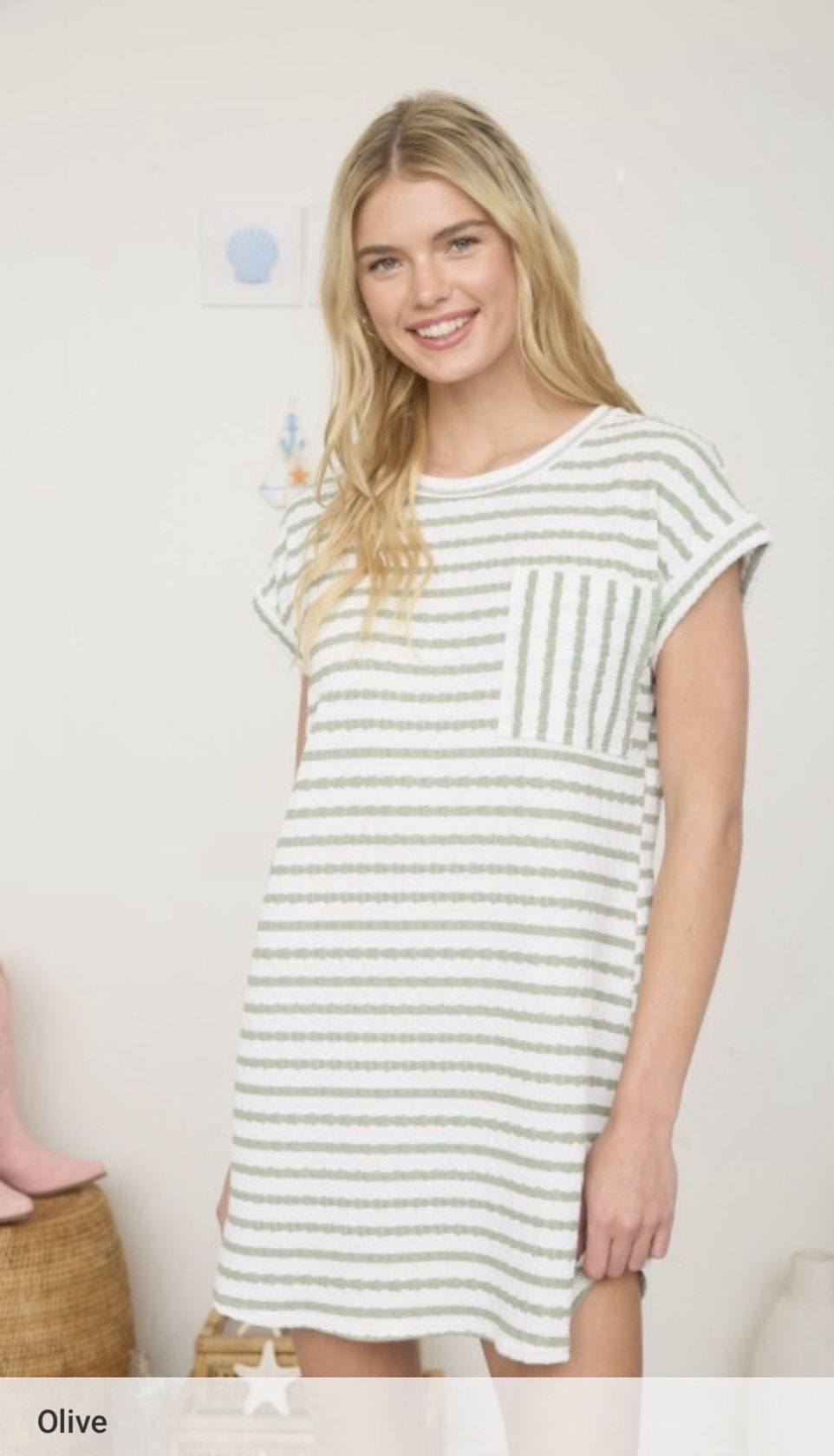 Striped Short T-Shirt Dress