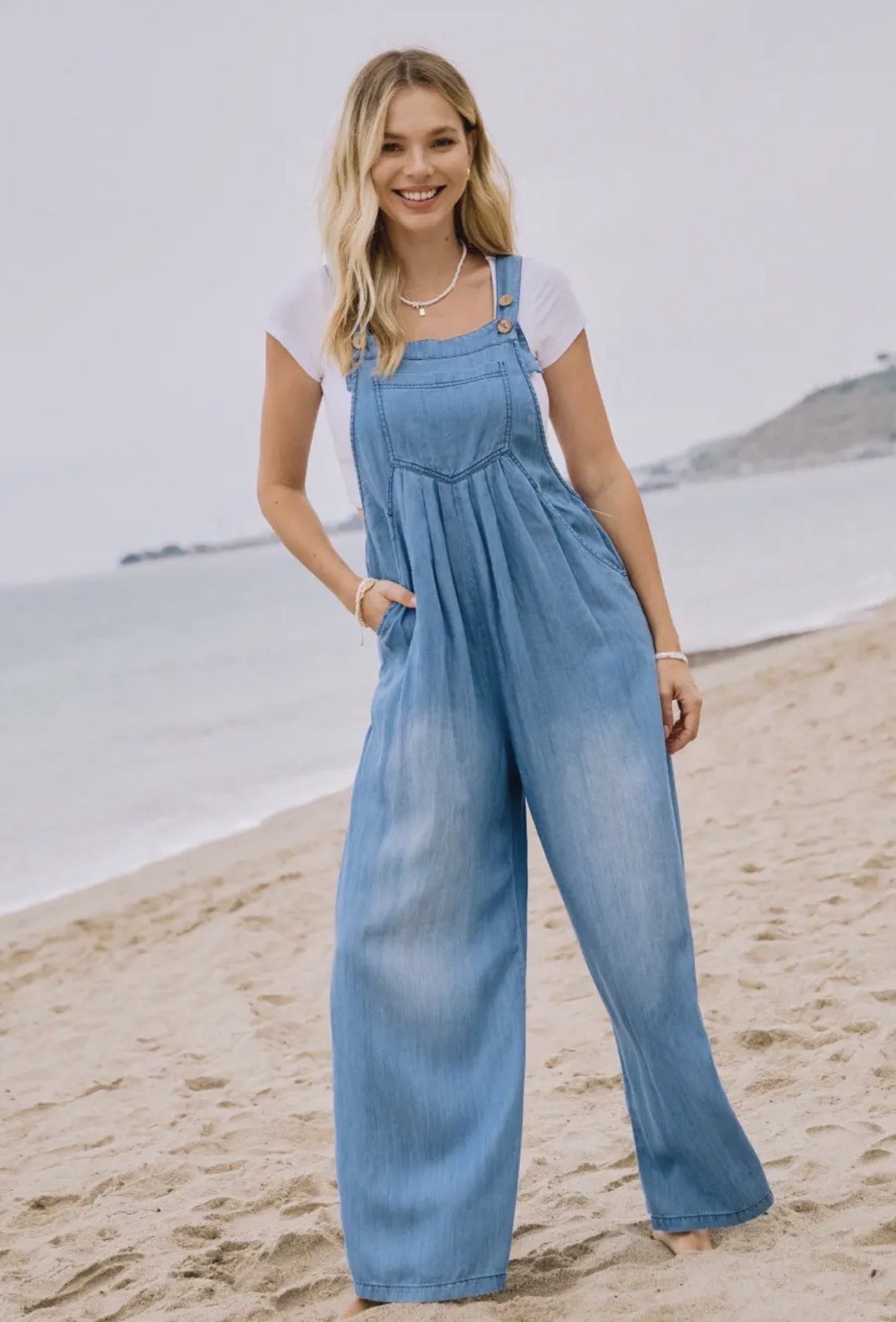 Denim Overall Jumpsuit